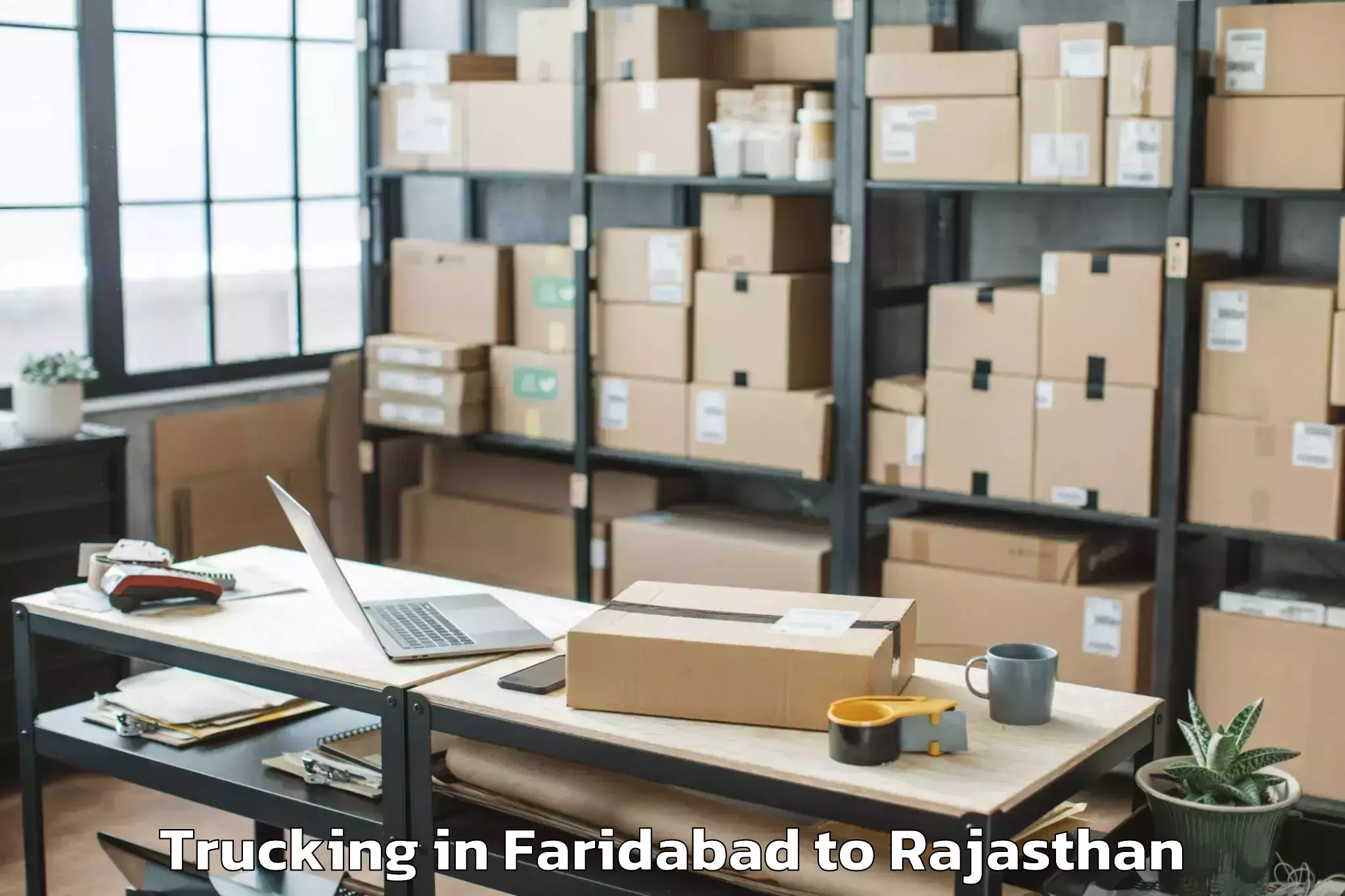 Leading Faridabad to Jagannath University Jaipur Trucking Provider